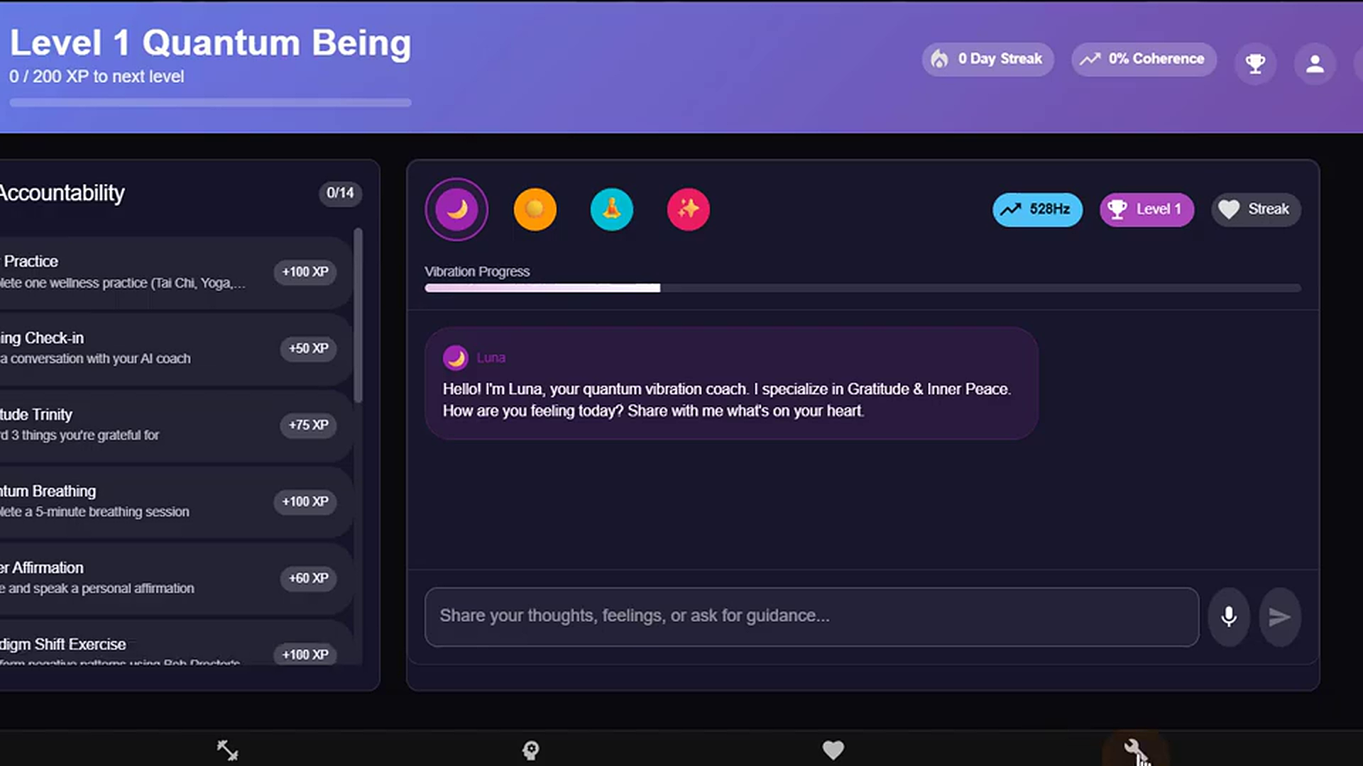 Quantum Vibe Dashboard